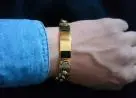 Pulseira Bracelete Banhada a ouro