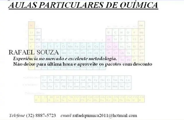 AULAS PARTICULARES DE QUIMICA EM JUIZ DE FORA