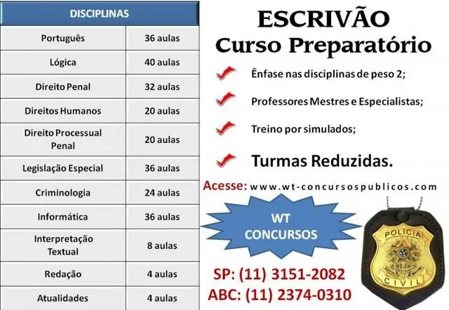 Curso Preparatório para a Polícia Civil