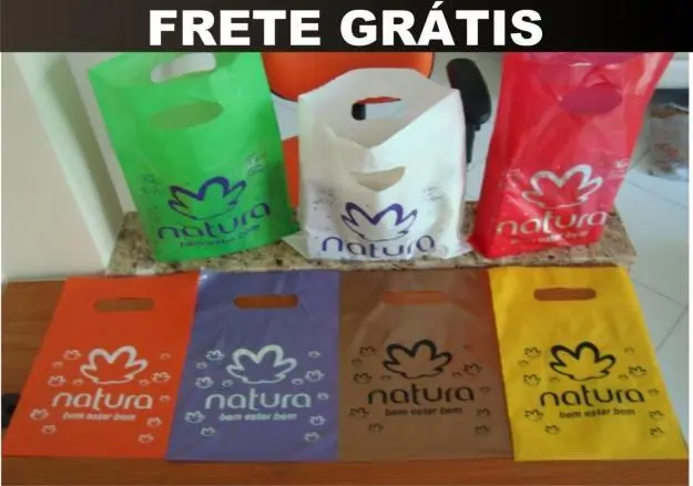 Sacolas Plásticas Com Logo Natura