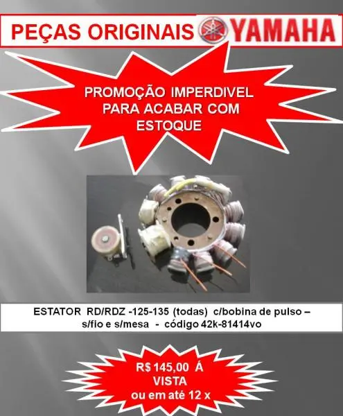 ESTATOR YAMAHA RD / RDZ 125 / 135 TODAS12
