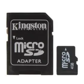 4GB de memória microSD cartão e adaptador de microsd