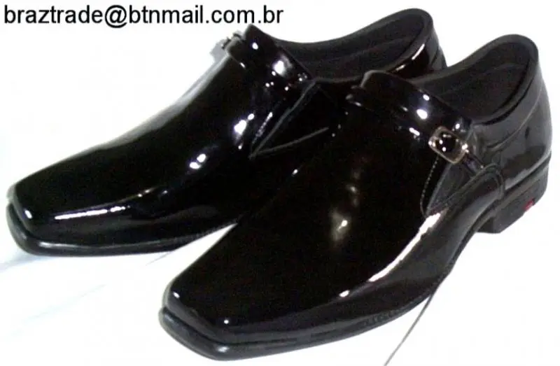 Sapato Masculino em Couro Verniz Legítimo - Direto da Fábrica