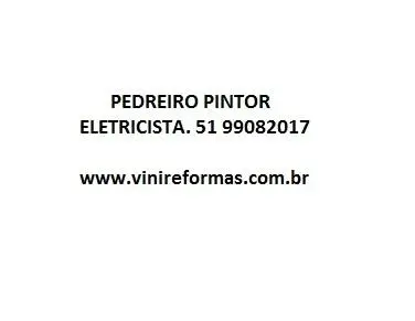 eletricista pedreiro pintor telhadista azulejista construtora empreiteira prestadora