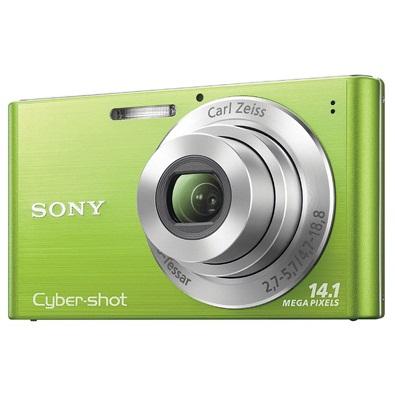 Câmera Digital Sony Cyber-Shot DSC-W320 14.1 MP Verde com Bateria e Carregador + Grátis Cartão