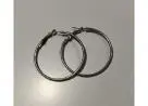 Argolas médias prata (bijoux)