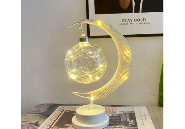 Luminária Lua com Led - Decoração Criativa e Encantadora