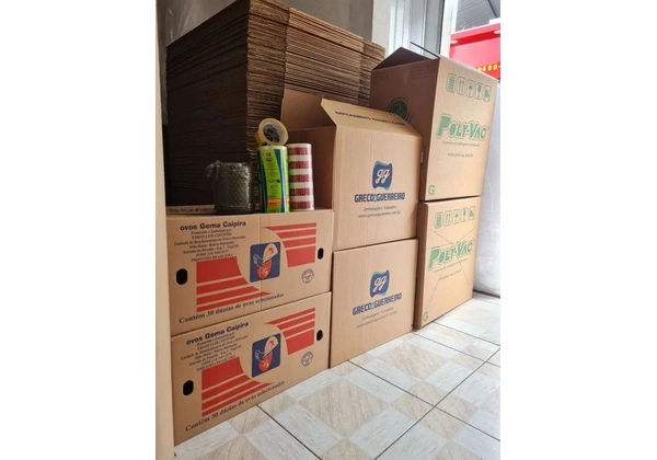 Caixas de papelão para mudanças