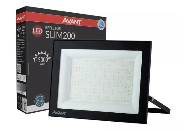 Refletor Slim Led 200W Avant Branco Frio