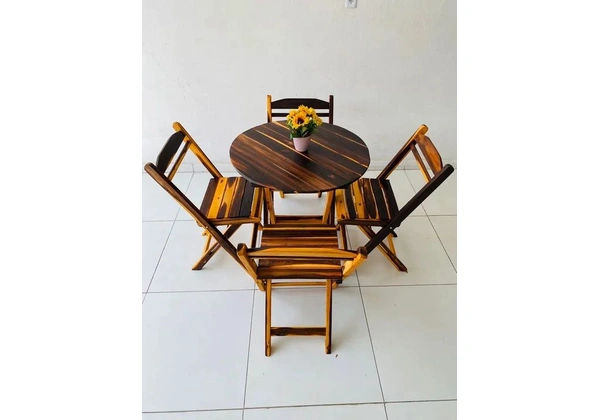 CONJUNTO DOBRÁVEL 70x70 REDONDO