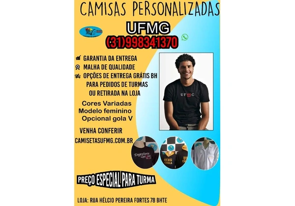 Camiseta da Ufmg