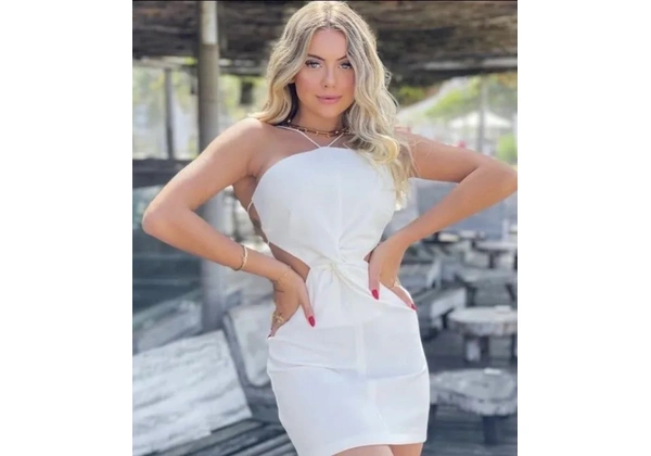 Vestido nó branco
