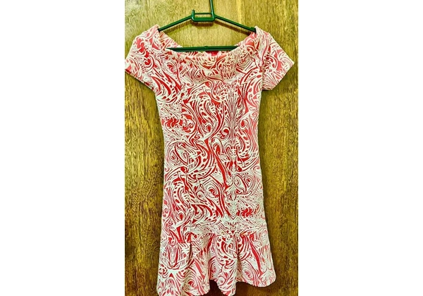 Vestido Floral Rosa - Tamanho M
