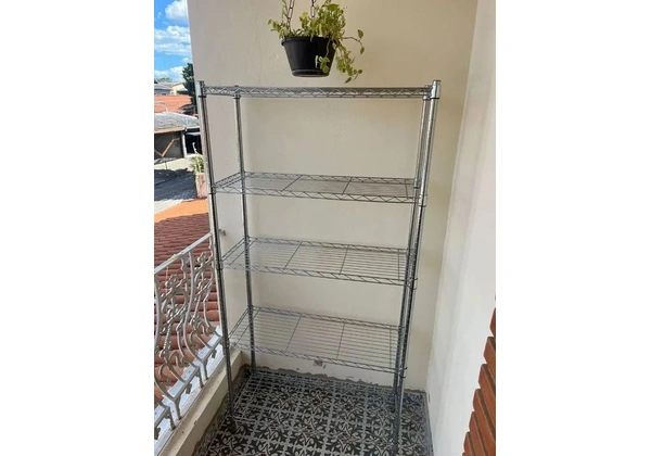 ESTANTE AÇO CROMADO