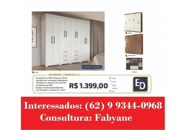 Guarda Roupa Liverpool