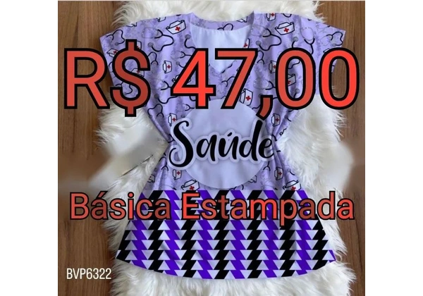Camisa Básica Estampada