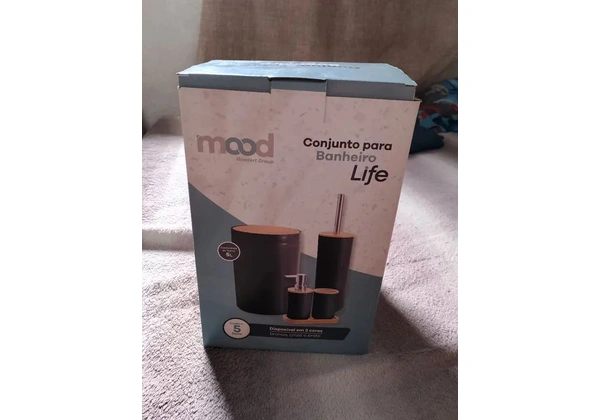Conjunto para banheiro cor CINZA
