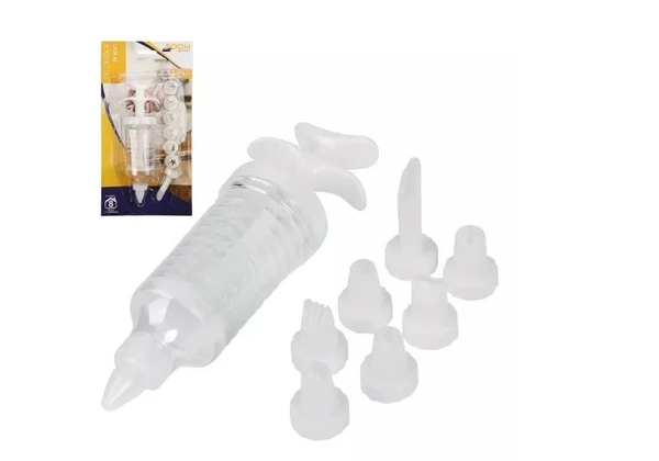 Kit Confeiteiro Bisnaga Decorador De Bolos Doces 7 Bicos