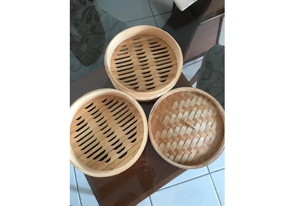 Panela à vapor de bambu