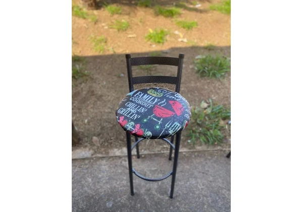 Banqueta alta de aço