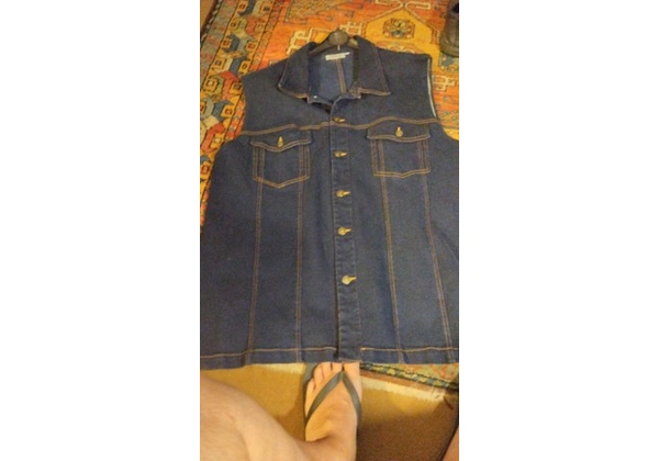 Colete Jeans Tradicional Plus Size Tam 54 ou EGG