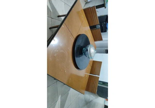 MESA COM 6 CADEIRAS CENTRO GIRATÓRIO