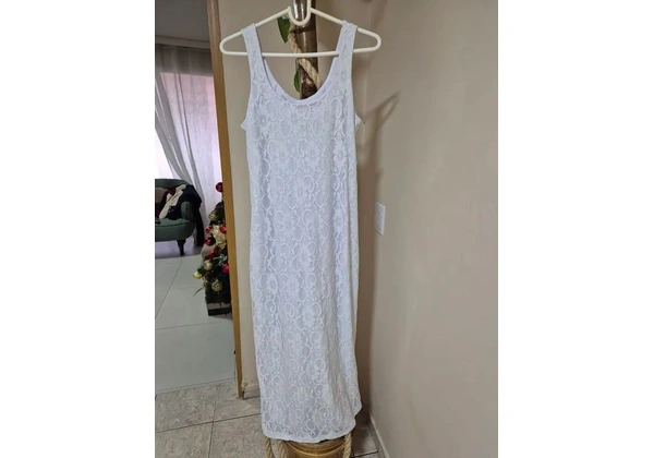 Vestido longo branco