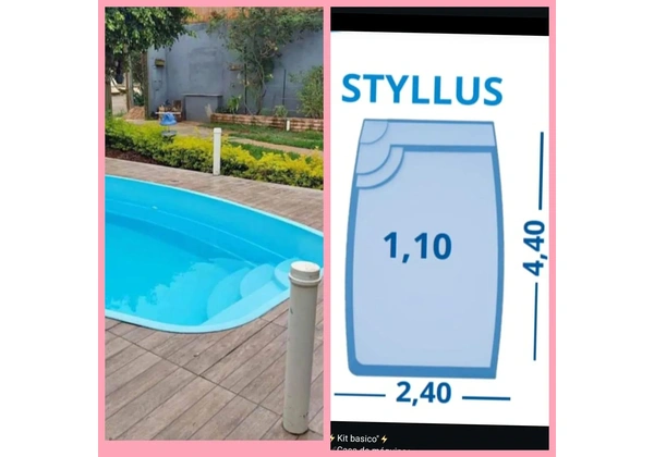 Piscina de fibra kit básico