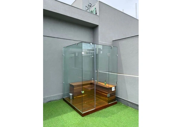 Sauna de vidro (Ecológica, Portátil )