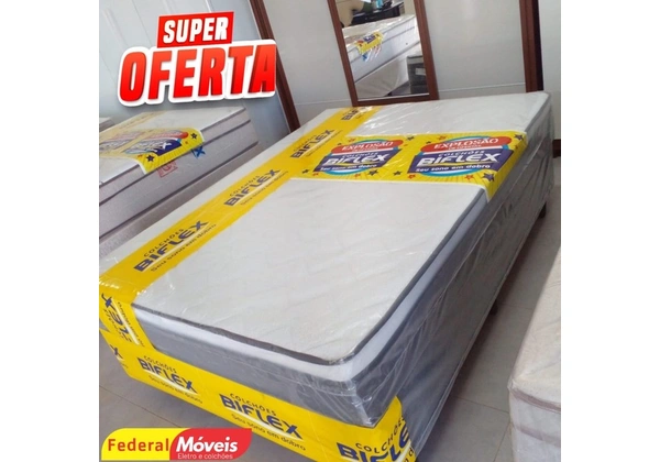 Cama box casal padrão molas ensacadas espuma D33