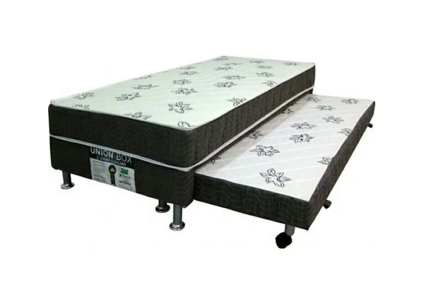Cama Box Solteiro Union Ortopédico com auxiliar (ENTREGA RÁPIDO)
