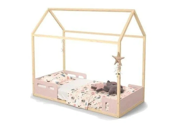 Cama Casinha Montessoriana NOVA + Colchão Ortobom tamanho solteiro