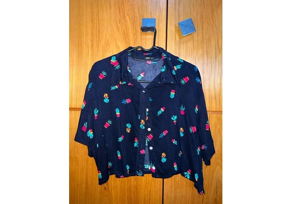 camisa cropped lerryux (tam g)