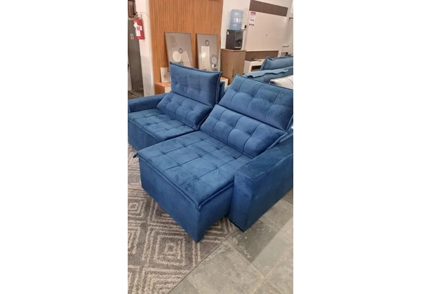 Sofa Retratil azul