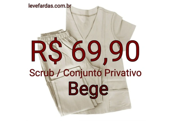 Scrub / Conjunto Privativo - Bege