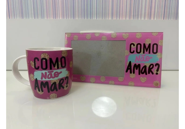 Caneca e Porta Retrato - Como não amar?