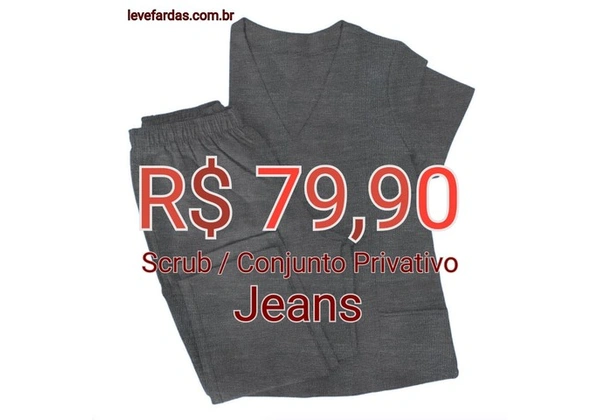 Scrub / Conjunto Privativo - Jeans