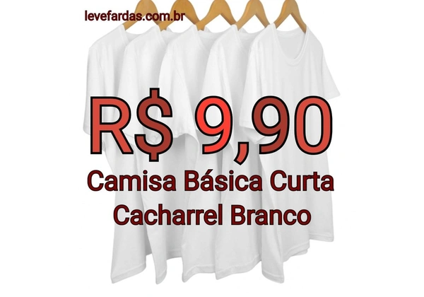 Camisa Básica Mg Curta - Cacharrel Branco