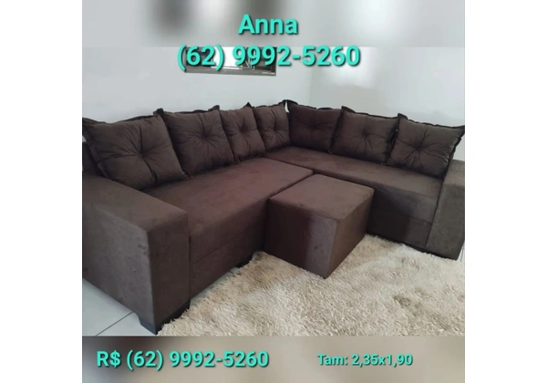 SOFÁ 6 LUGARES, , DE CANTO