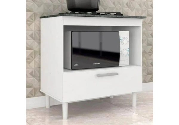 Balcão Mila p/ Cooktop e Forno 1G 4 ou 5 Bocas - Novo - Promoção