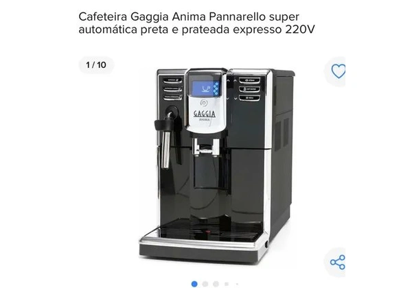 Cafeteira Gaggagia 220 nova