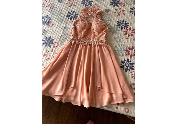 Vendo lindo vestido de festa - cor salmon