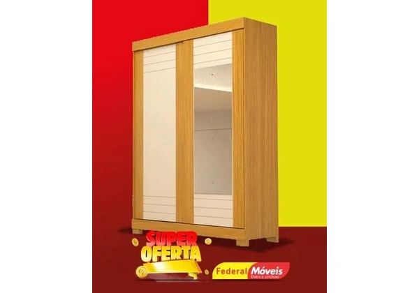 Guarda-Roupa 100% MDF 2 Portas 2 Gavetas Super Lindo Novo Fazemos Entrega