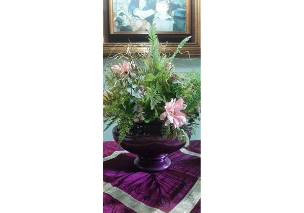 Vaso Decorativo com Flores Artificiais