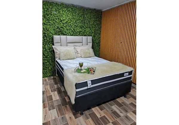 Cama Box Casal Padrão Smart 138x188 Molas Ensacadas
