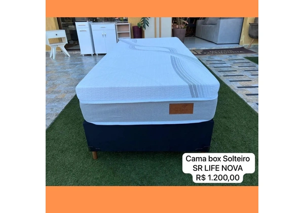 Cama Solteiro Molas Ensacadas Nova