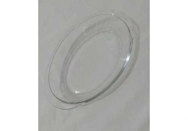 Travessa de vidro oval