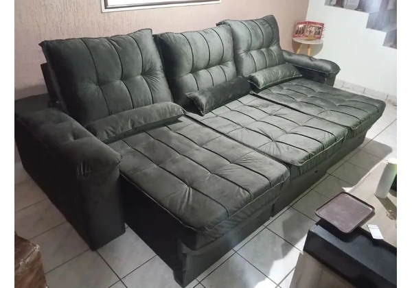 Sofá retratil reclinável 3 metros ( última semana de promoção )