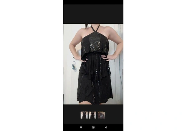 Vestido com paetê