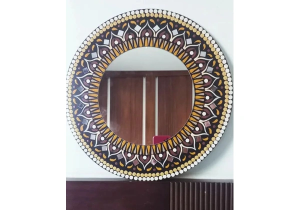 Espelho Mandala Artesanal